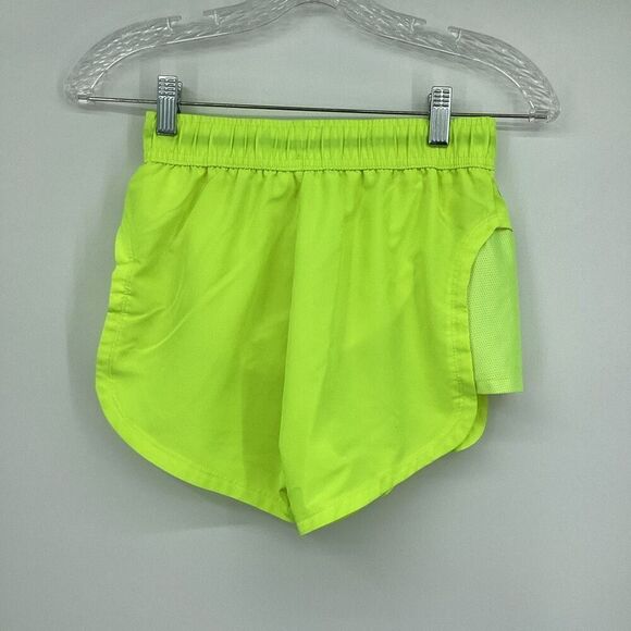Ladies‎ Nike Air Running Shorts with liner neon yellow XS - Picture 2 of 6